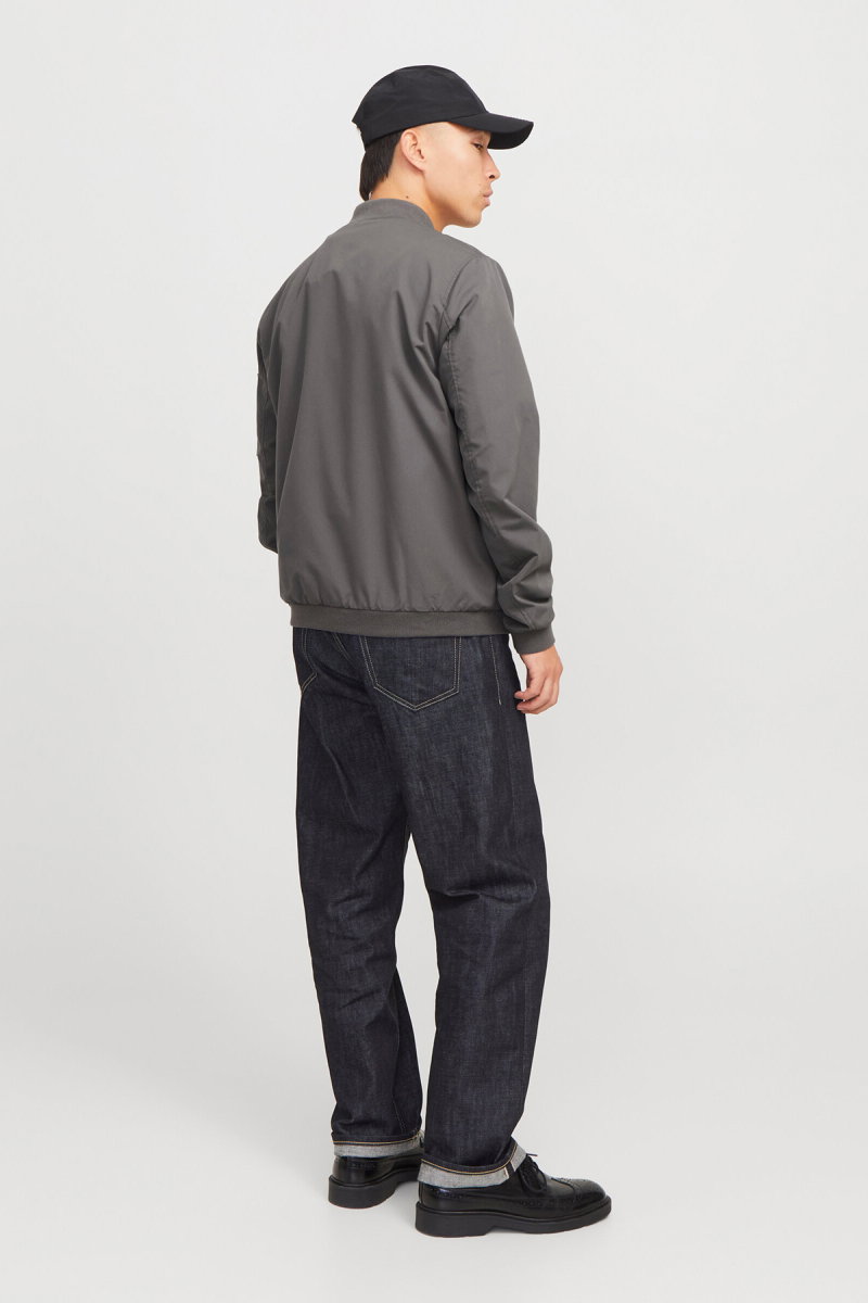 Jack & Jones Erkek Kolej Yaka Mont 63412165203 Füme - 5