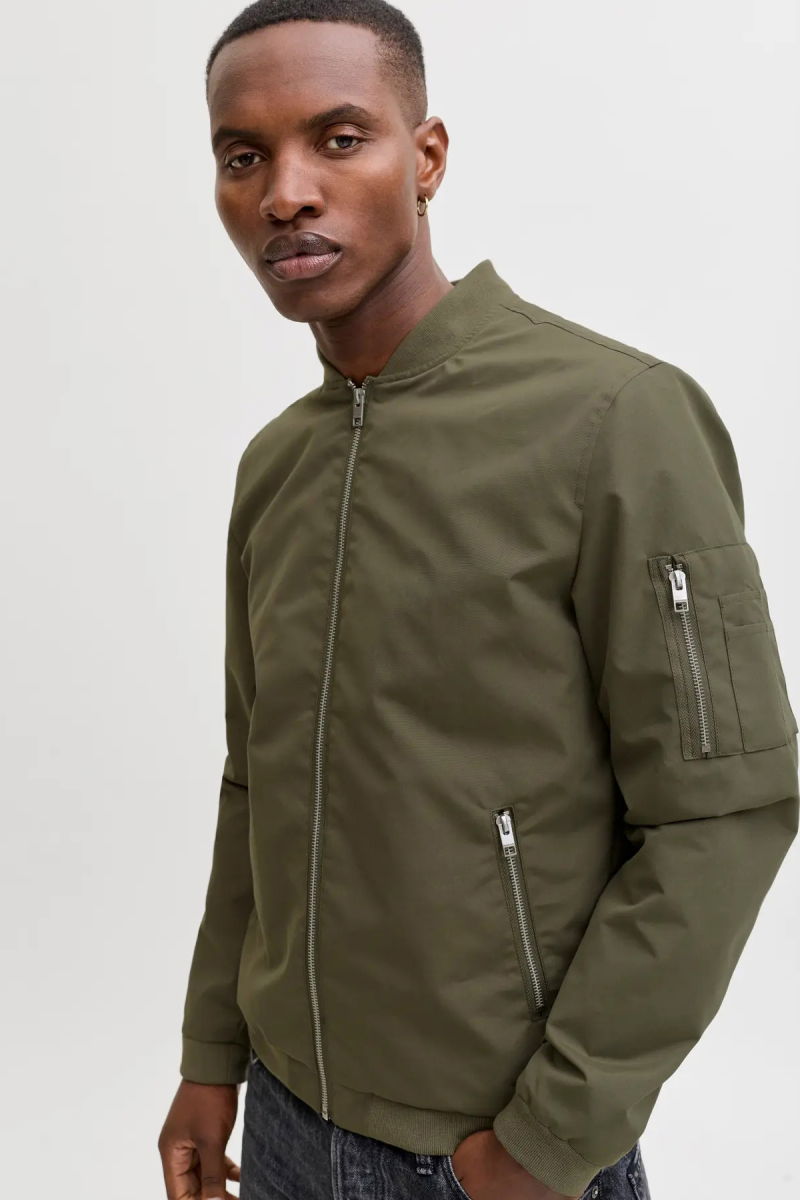 Jack & Jones Erkek Kolej Yaka Mont 63412165203 Haki - 3