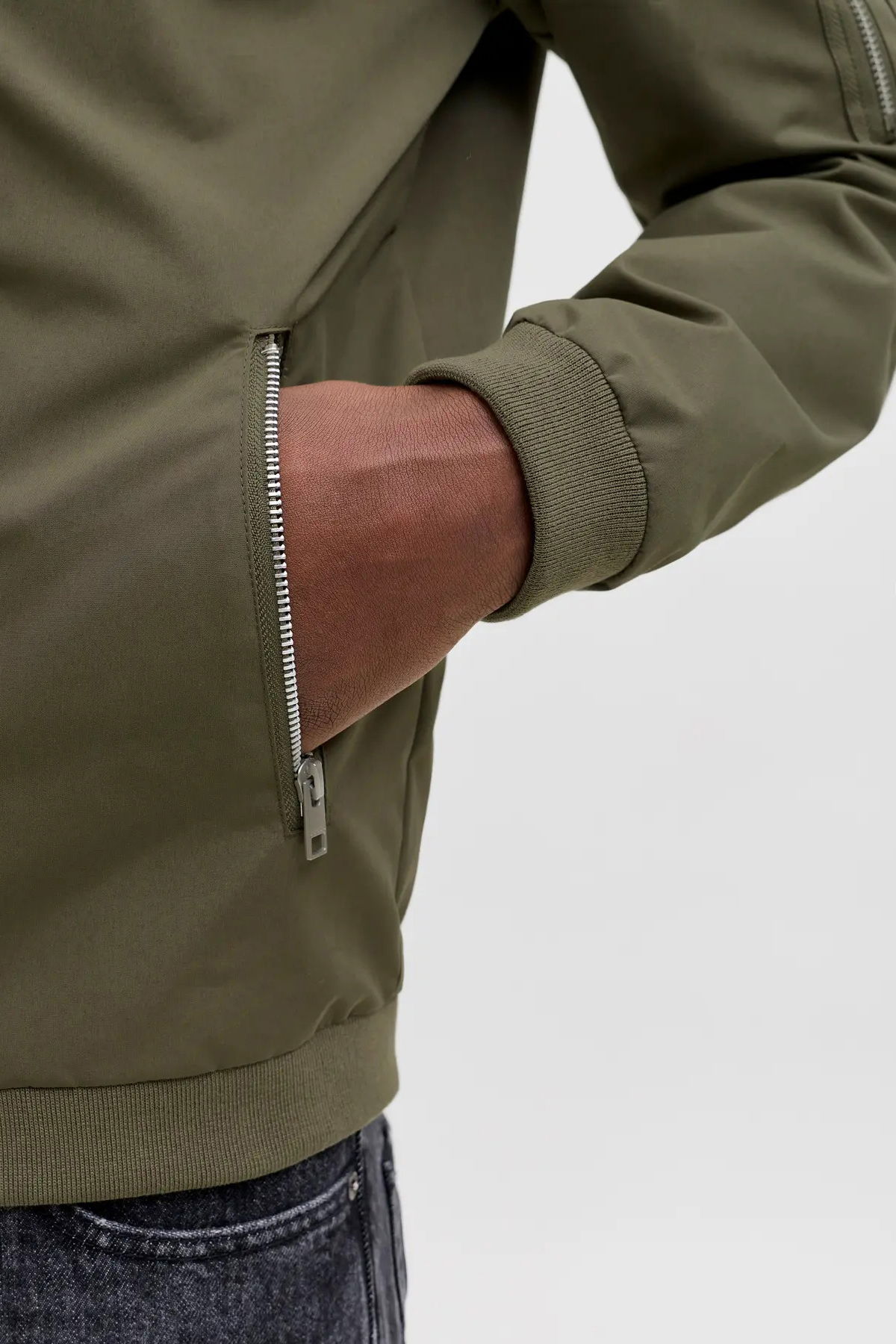 Jack & Jones Erkek Kolej Yaka Mont 63412165203 Haki - 4