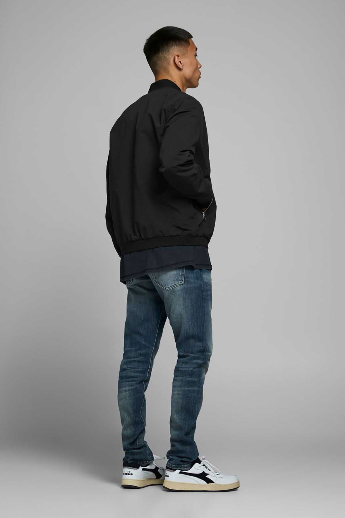 Jack & Jones Erkek Kolej Yaka Mont 63412165203 Siyah - 5