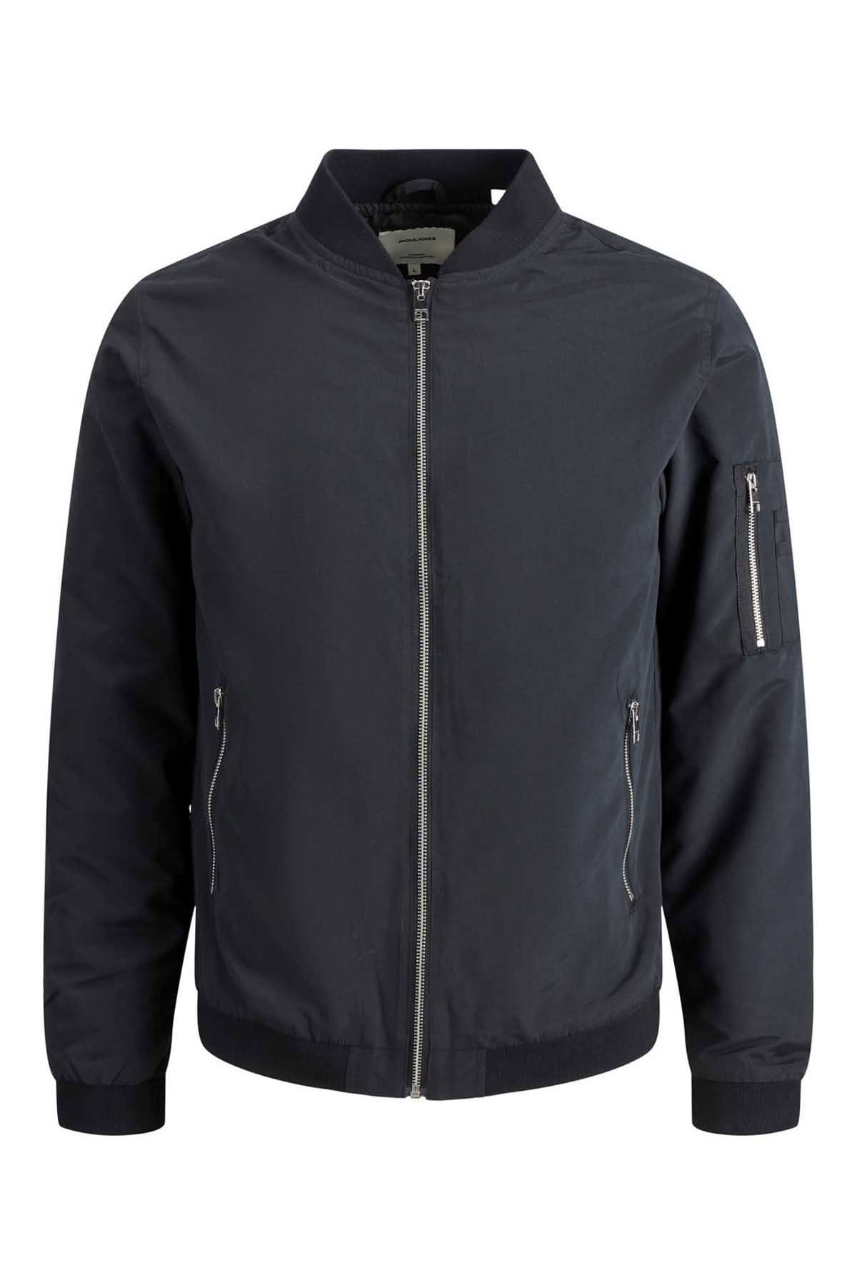 Jack & Jones Erkek Kolej Yaka Mont 63412165203 Siyah - 7