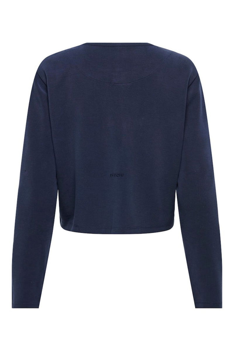 JDY Kadın Jdygarzelle Düğmeli Uzun Kollu Hırka 15352557 Lacivert - 2