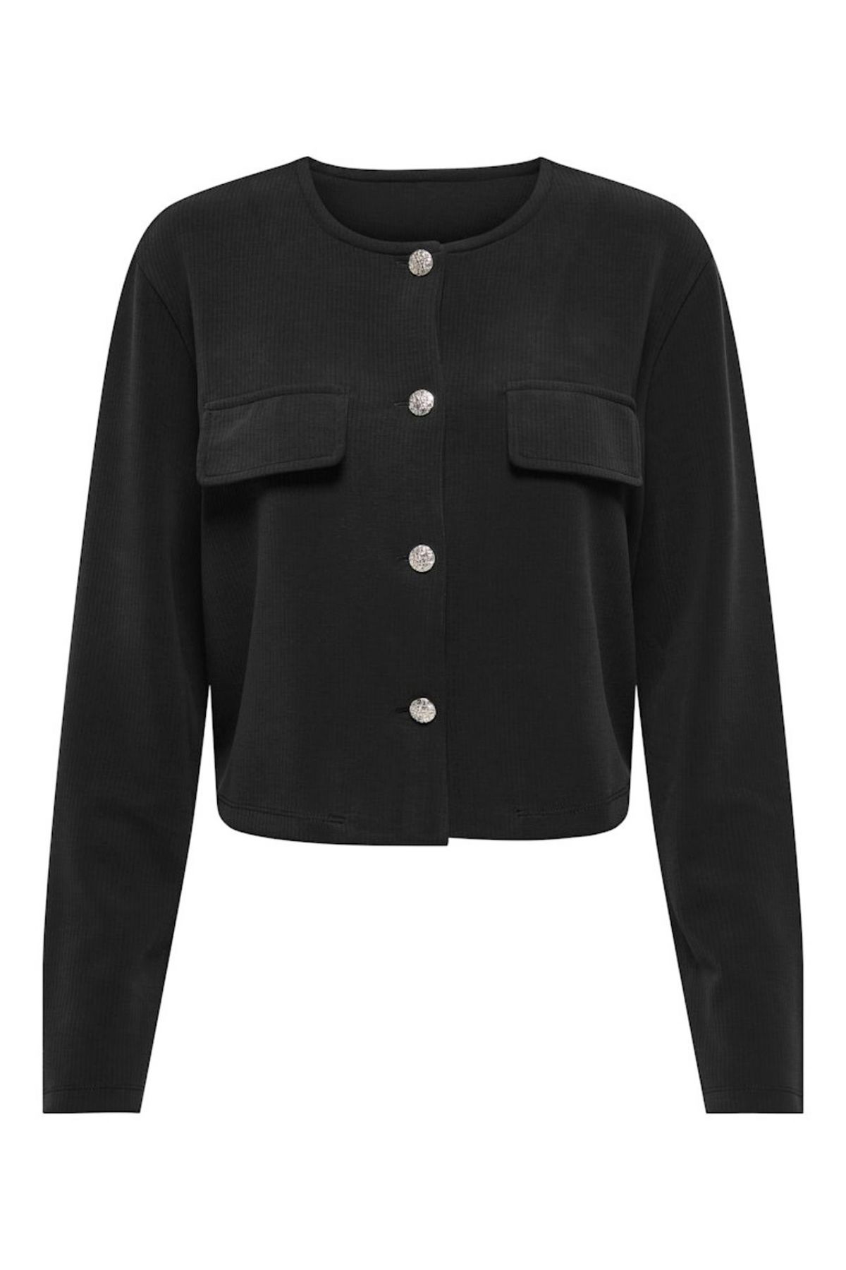 JDY Kadın Jdygarzelle Düğmeli Uzun Kollu Hırka 15352557 Siyah - 1