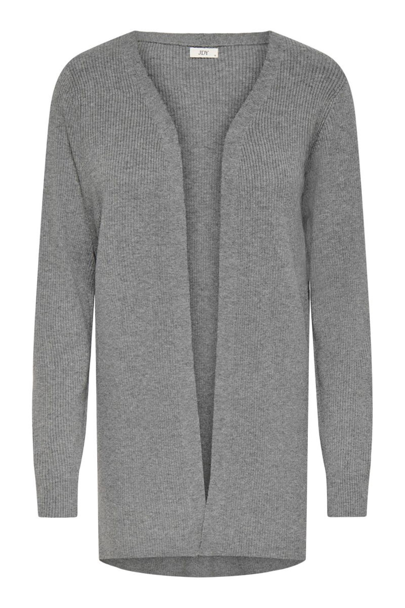 JDY Kadın Jdyprıme V Yaka Uzun Kollu Örme Hırka 15350887 Gri - JDY