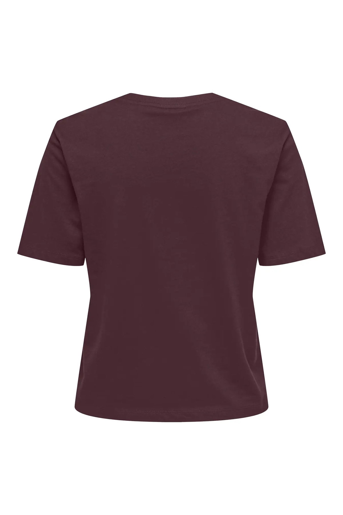 JDY Kadın Jdyrex Bisiklet Yaka %100 Pamuk T-Shirt 15344612 Mürdüm - 2