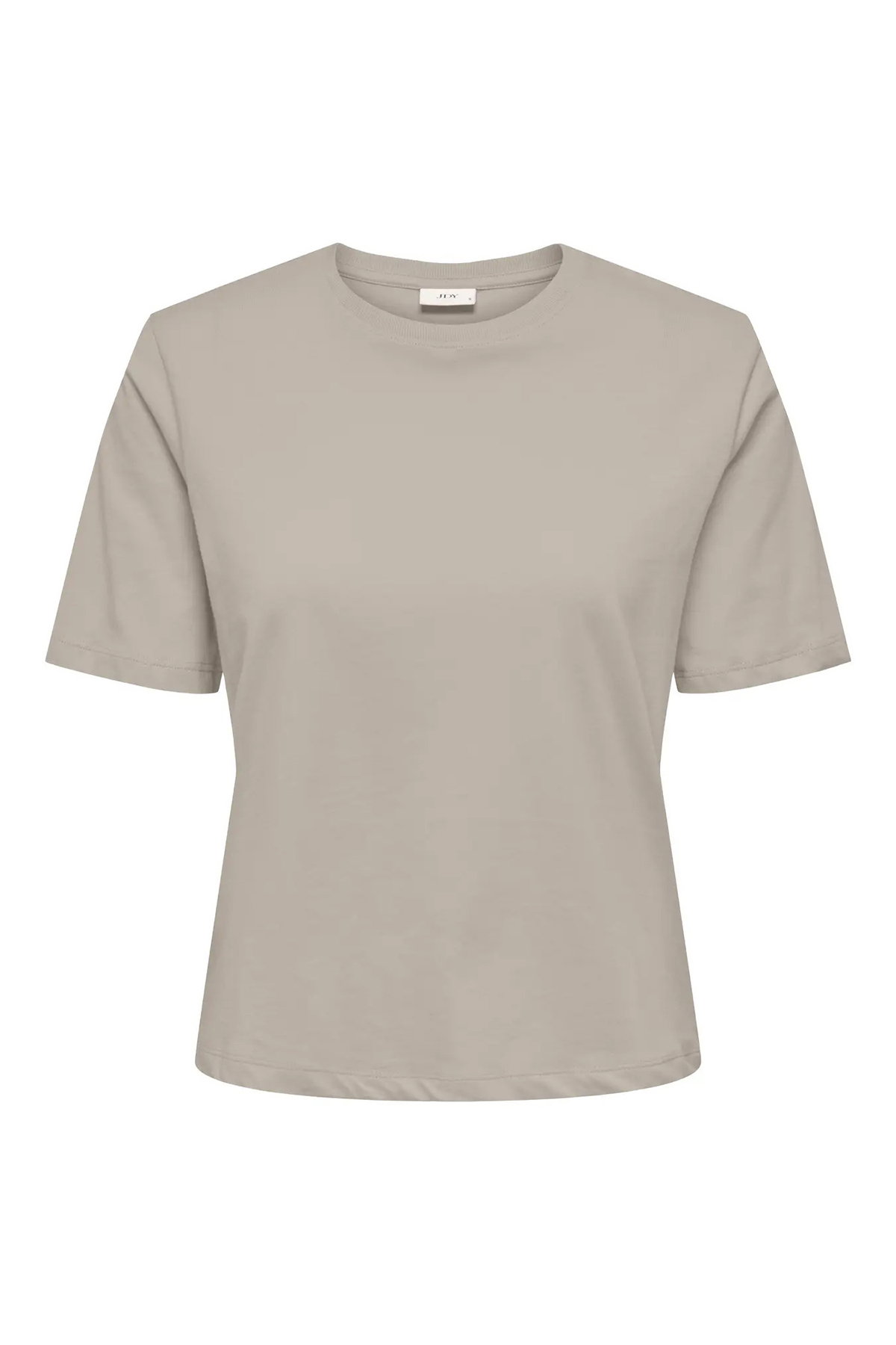 JDY Kadın Jdyrex Bisiklet Yaka %100 Pamuk T-Shirt 15344612 Taş - 1