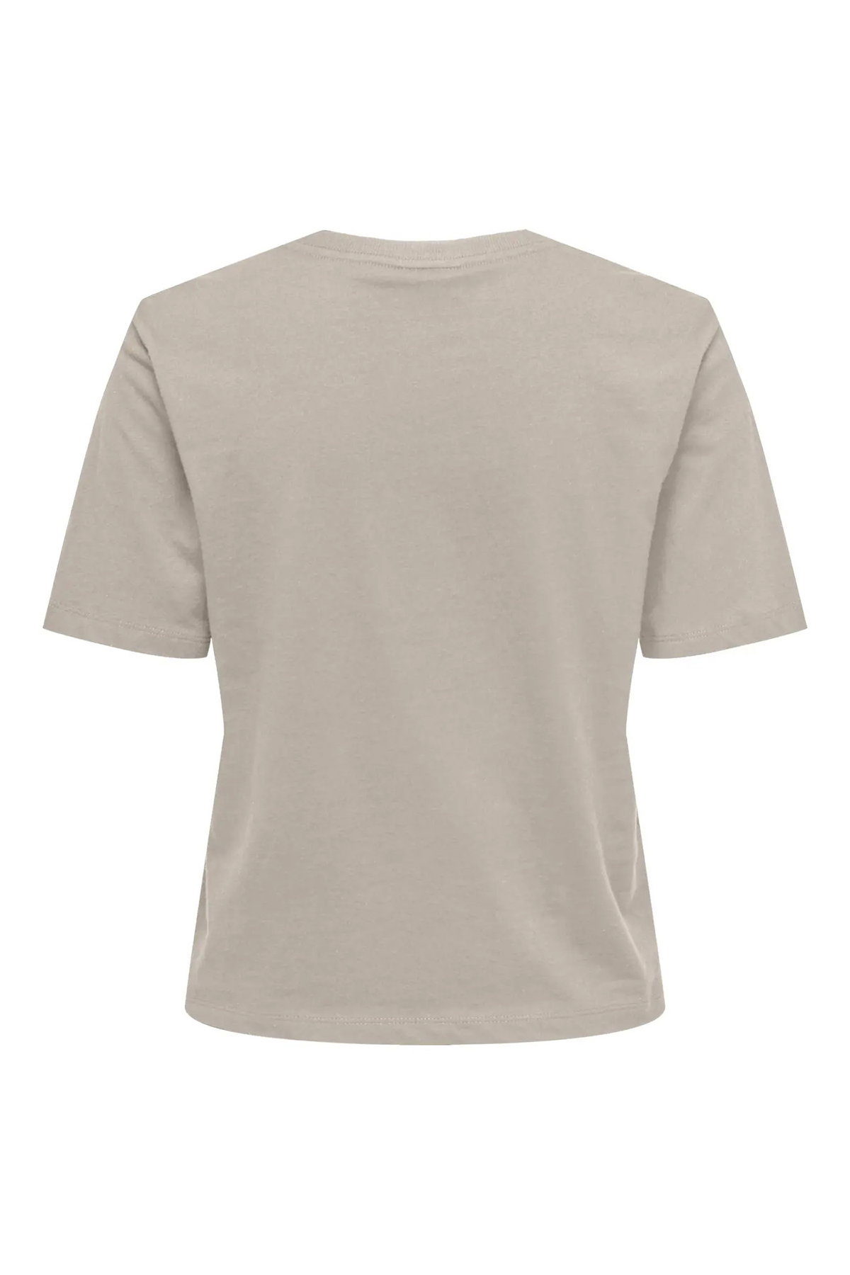 JDY Kadın Jdyrex Bisiklet Yaka %100 Pamuk T-Shirt 15344612 Taş - 2