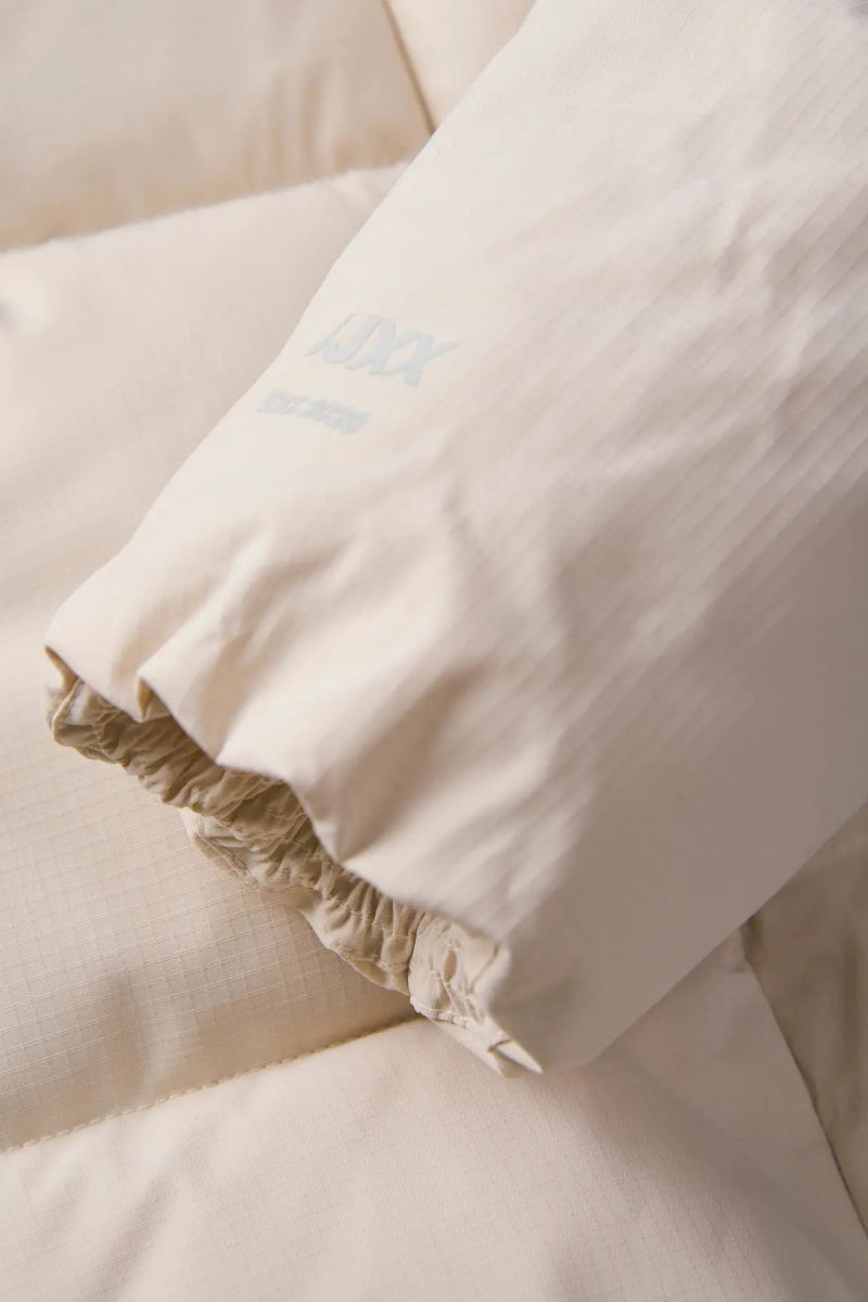 JJXX Kadın Jxglobal Kapüşonlu Şişme Mont 12283784 Ekru - 3