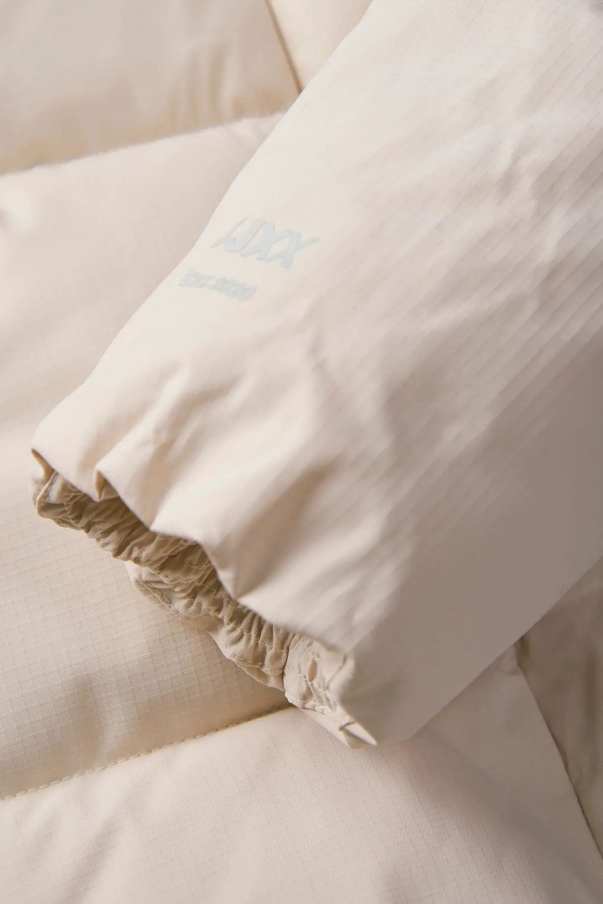 JJXX Kadın Jxglobal Kapüşonlu Şişme Mont 12283784 Ekru - 3