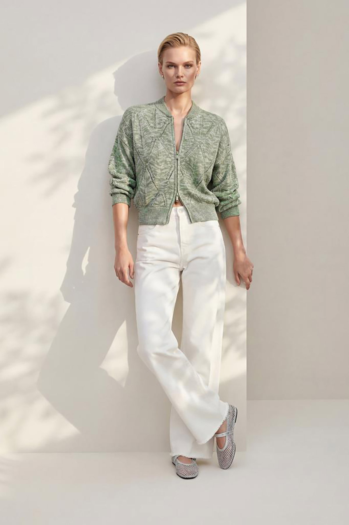 Join Us Kadın Ajurlu Bomber Ceket S020 Yeşil - 3