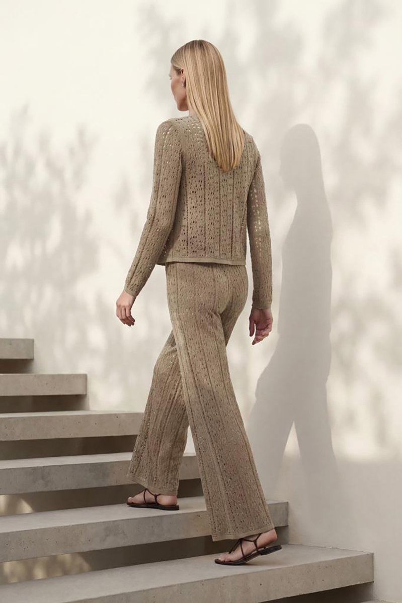 Join Us Kadın Ajurlu Hırka S003 Vizon - 5