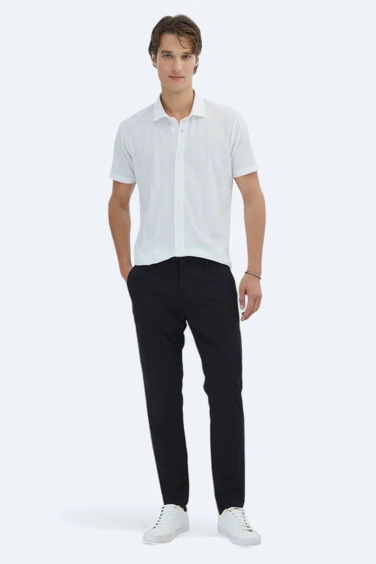 Kip Erkek Desenli Regular Fit Casual Gömlek GM-5872 Beyaz - 2