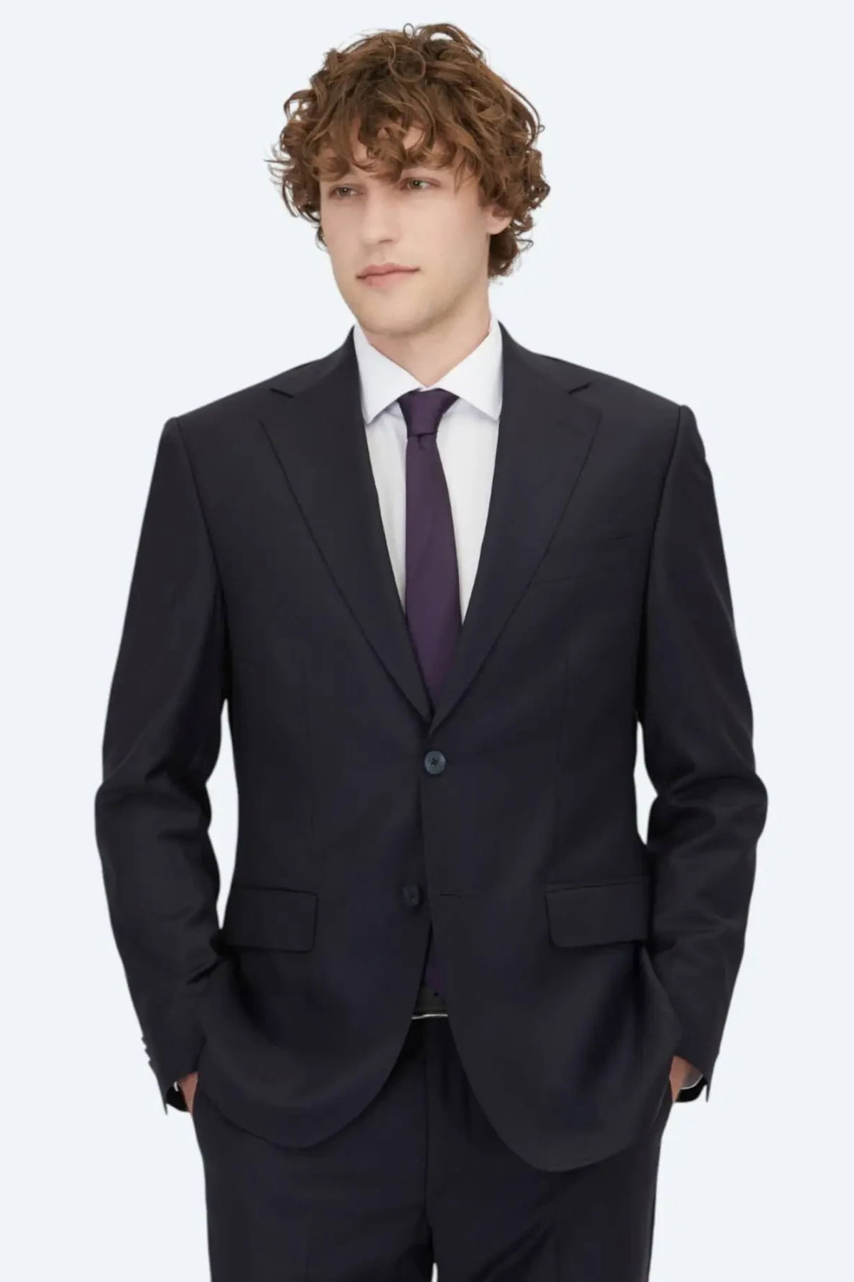 Kip Erkek Modern Fit Yün Karışımlı Takım Elbise TKM-2068 Lacivert - 1