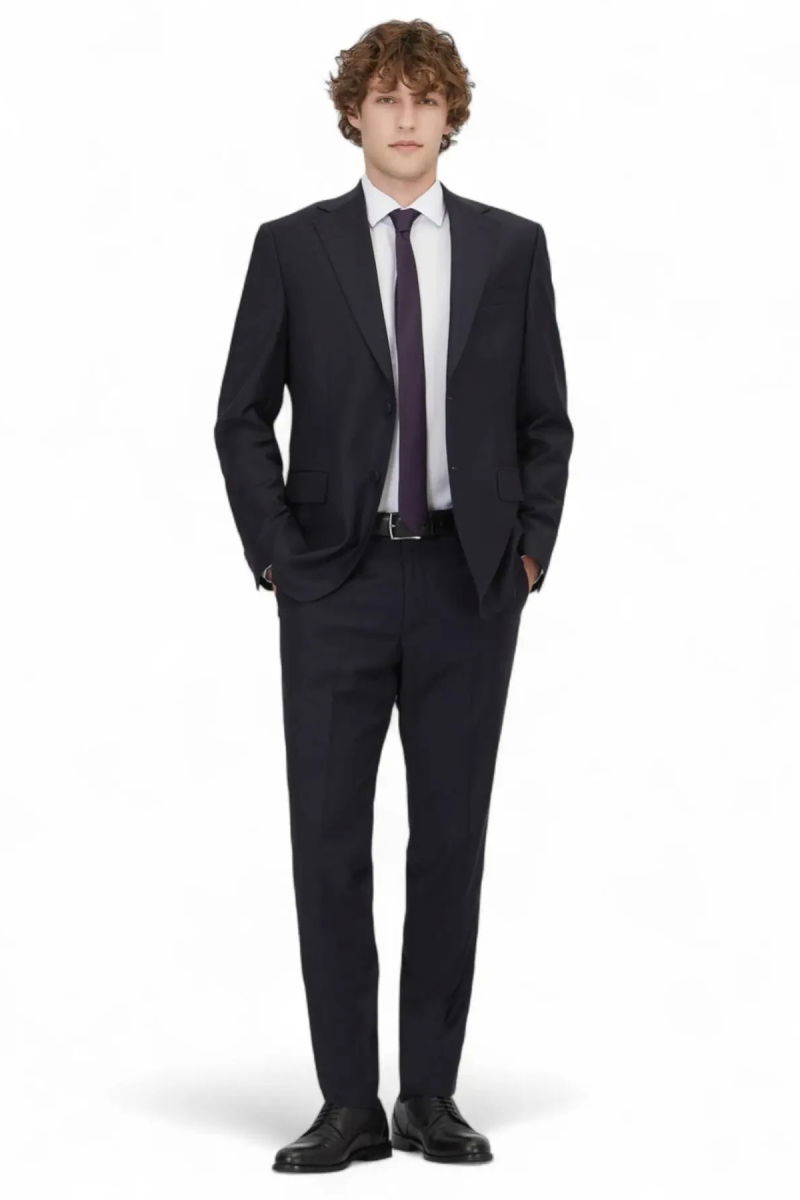 Kip Erkek Modern Fit Yün Karışımlı Takım Elbise TKM-2068 Lacivert - 2