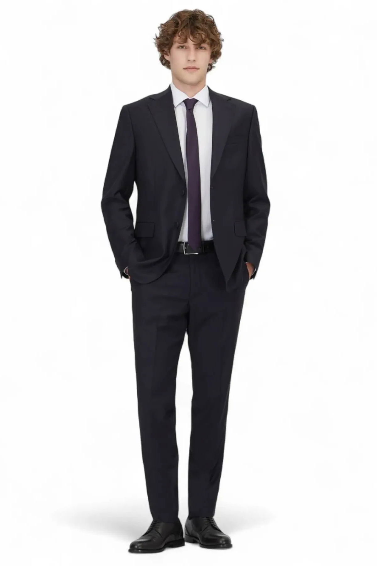 Kip Erkek Modern Fit Yün Karışımlı Takım Elbise TKM-2068 Lacivert - 2
