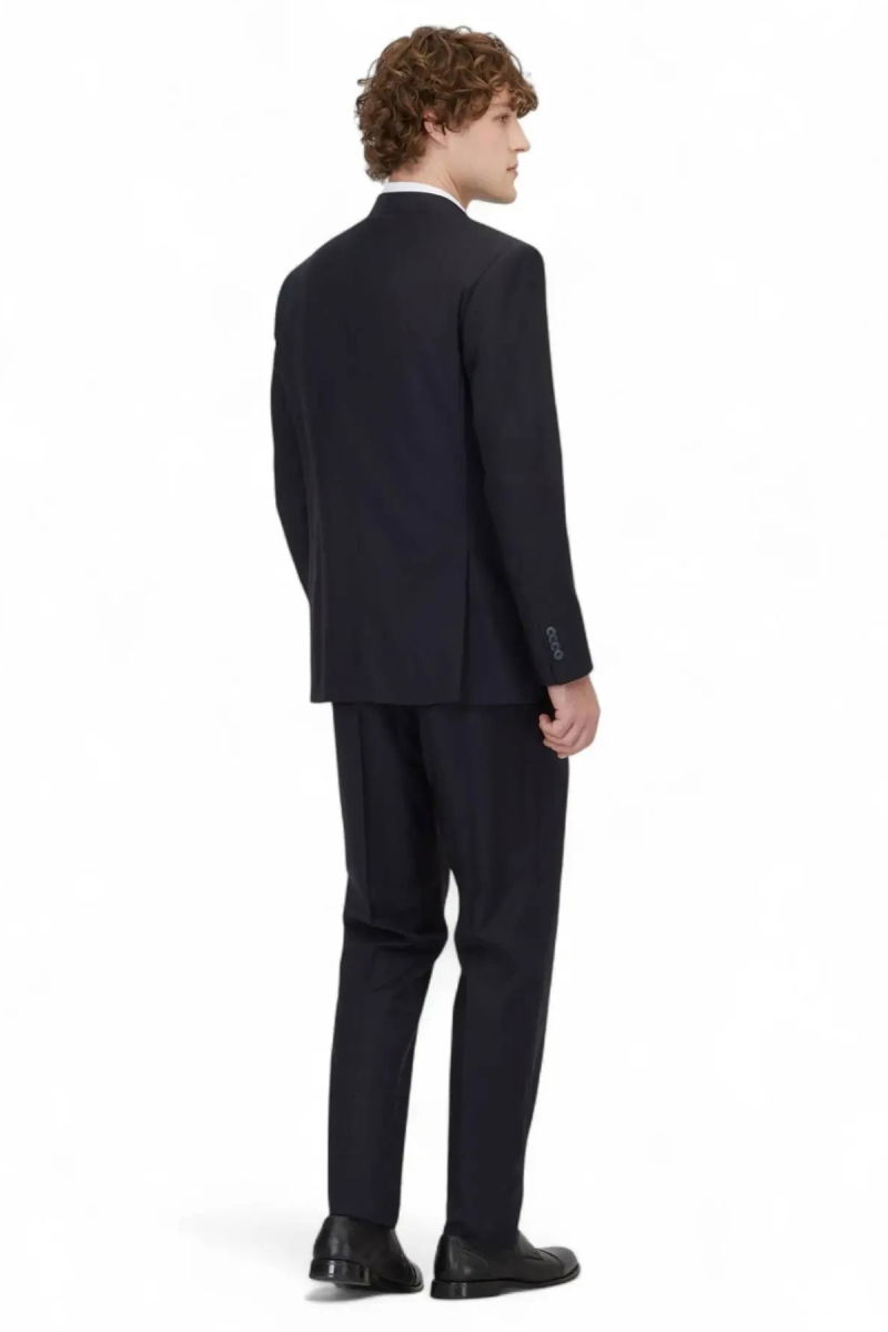 Kip Erkek Modern Fit Yün Karışımlı Takım Elbise TKM-2068 Lacivert - 4
