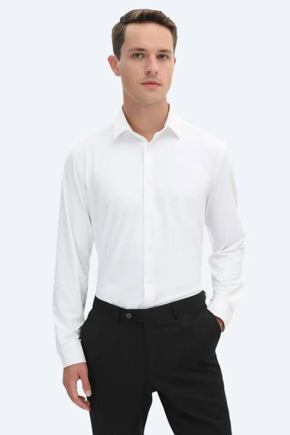 Kip Erkek Regular Fit Casual Gömlek GM-5338 Beyaz - 1