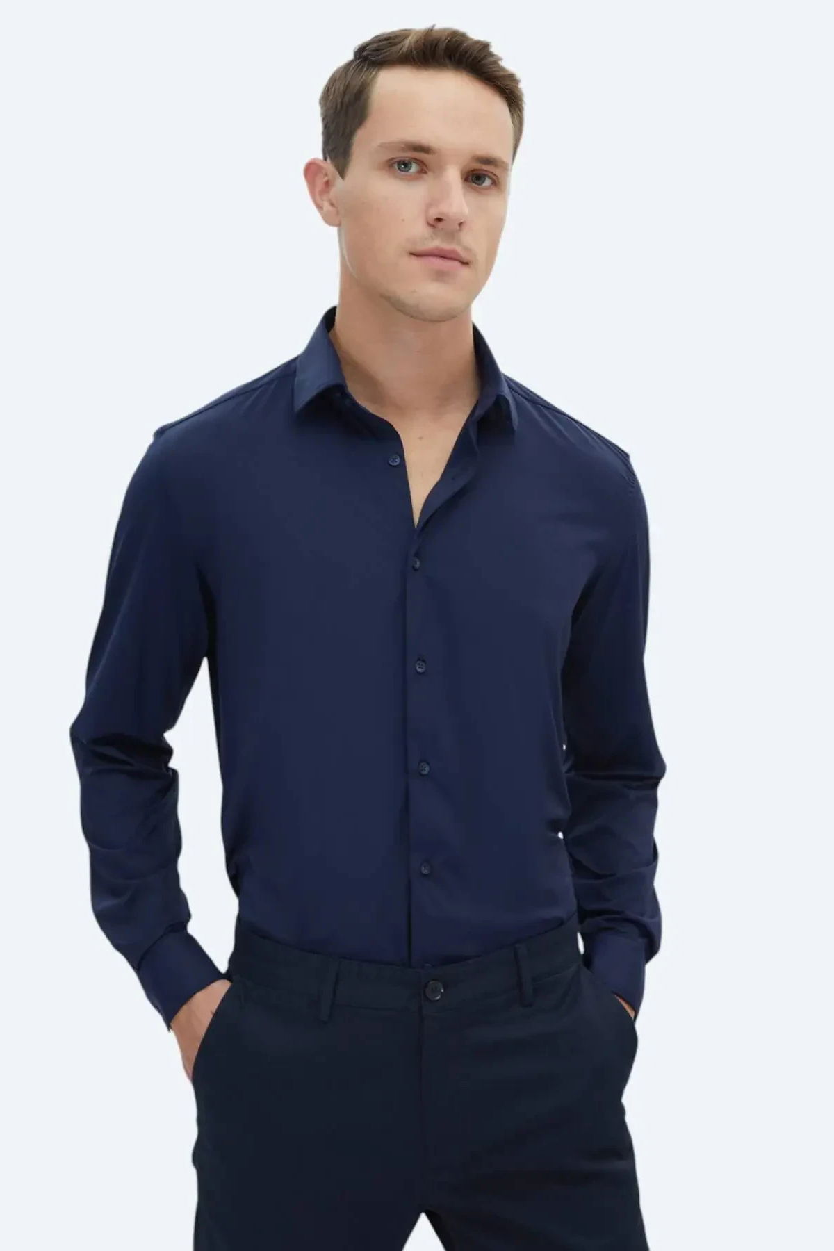 Kip Erkek Regular Fit Casual Gömlek GM-5338 Lacivert - 1