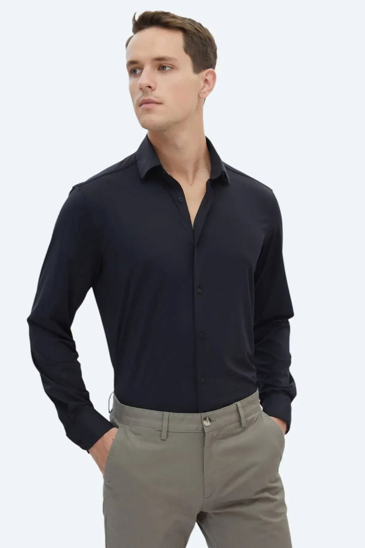 Kip Erkek Regular Fit Casual Gömlek GM-5338 Siyah - 1