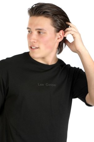Lee Cooper Erkek Aylex O Yaka T-Shirt 242006 Siyah - 2
