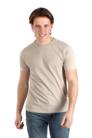 Lee Cooper Erkek Gael O Yaka T-Shirt 242015 Bej 