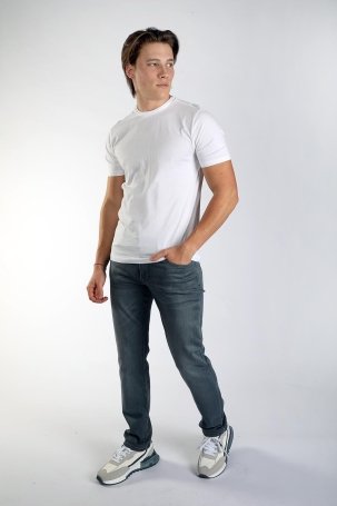 Lee Cooper Erkek Gael O Yaka T-Shirt 242015 Beyaz - 3