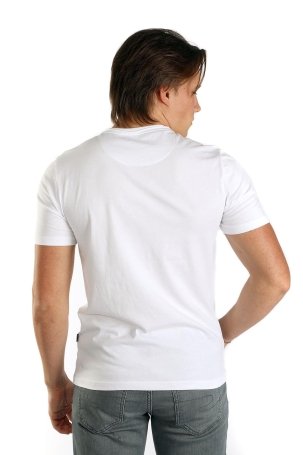 Lee Cooper Erkek Gael O Yaka T-Shirt 242015 Beyaz - 4