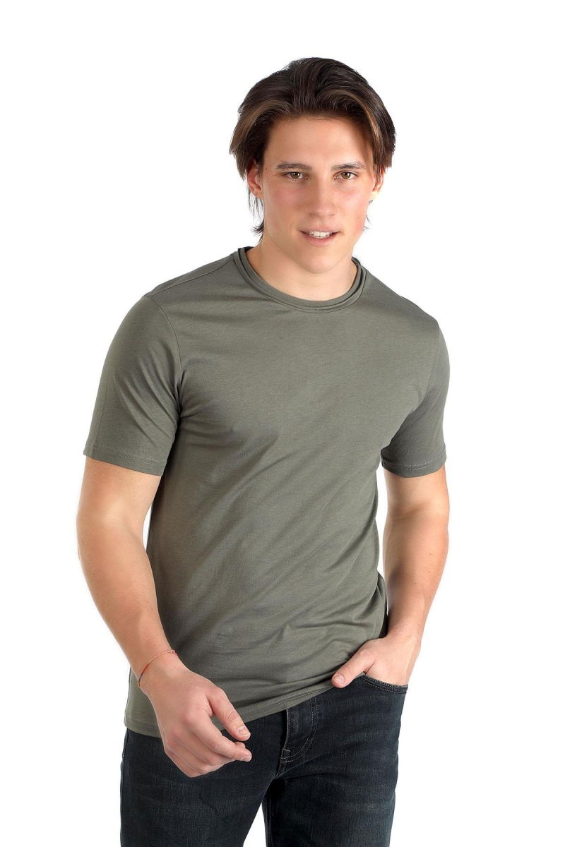 Lee Cooper Erkek Gael O Yaka T-Shirt 242015 Haki 