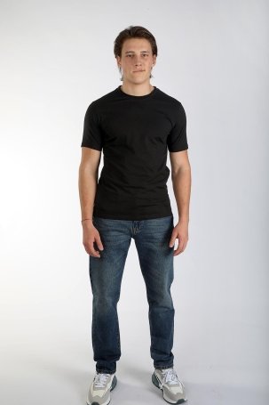 Lee Cooper Erkek Gael O Yaka T-Shirt 242015 Siyah - 3