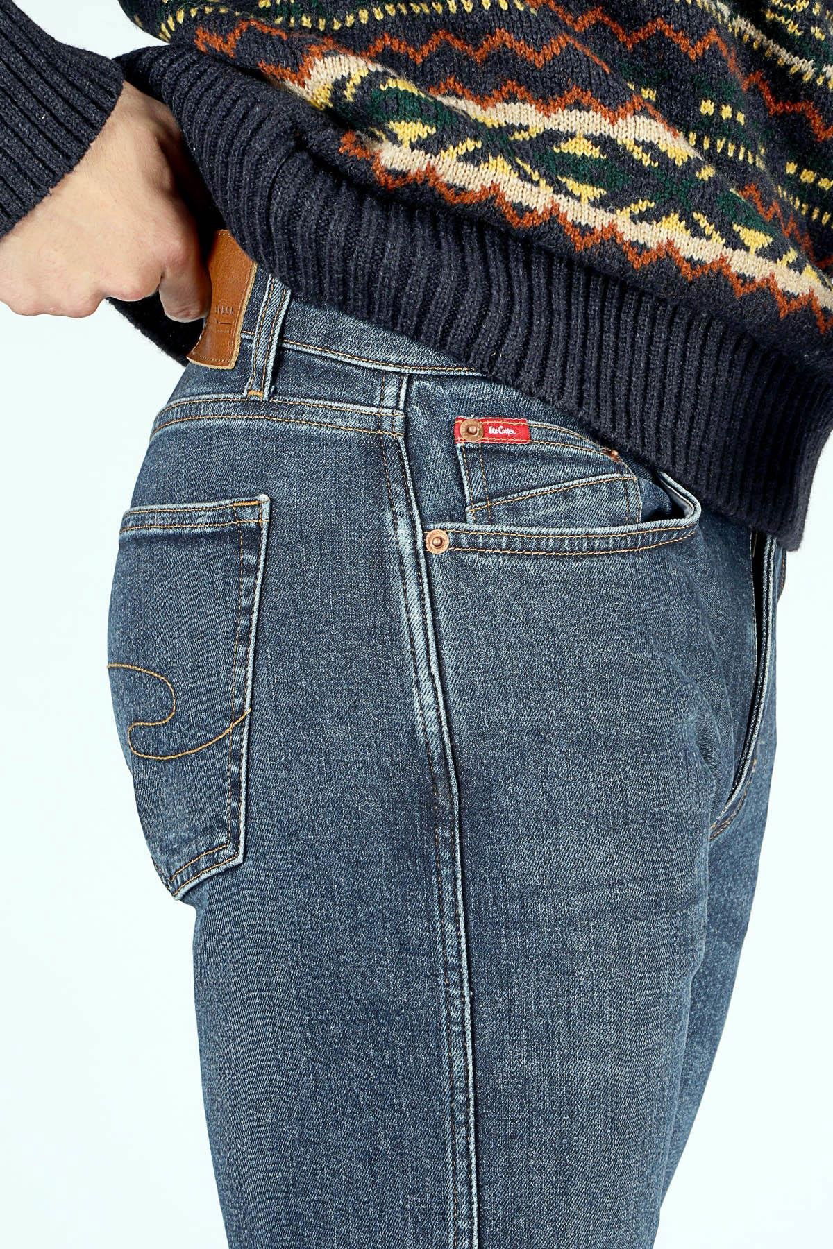 Lee Cooper Erkek Harry Jean Pantolon 121013 Koyu Mavi - 3