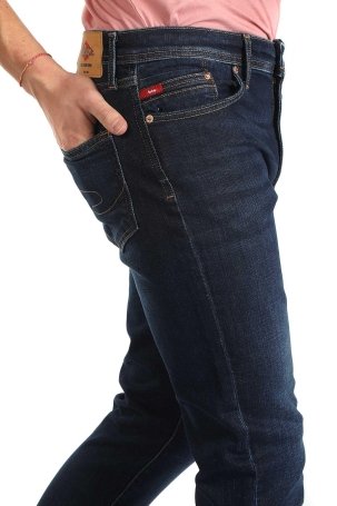 Lee Cooper Erkek Jack Normal Bel Slim Fit Jean Pantolon 121048 Orta Mavi - 3