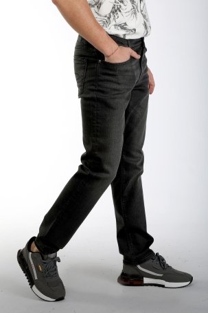 Lee Cooper Erkek Jagger Normal Bel Slim Fit Jean Pantolon 121034 Koyu Gri - 2