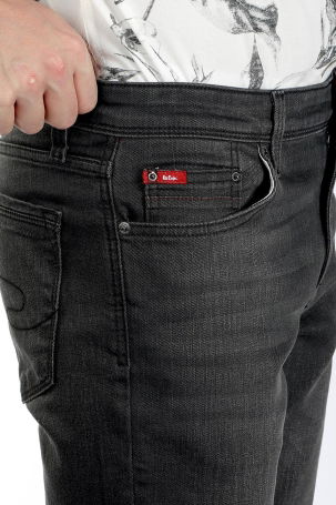 Lee Cooper Erkek Jagger Normal Bel Slim Fit Jean Pantolon 121034 Koyu Gri - 3