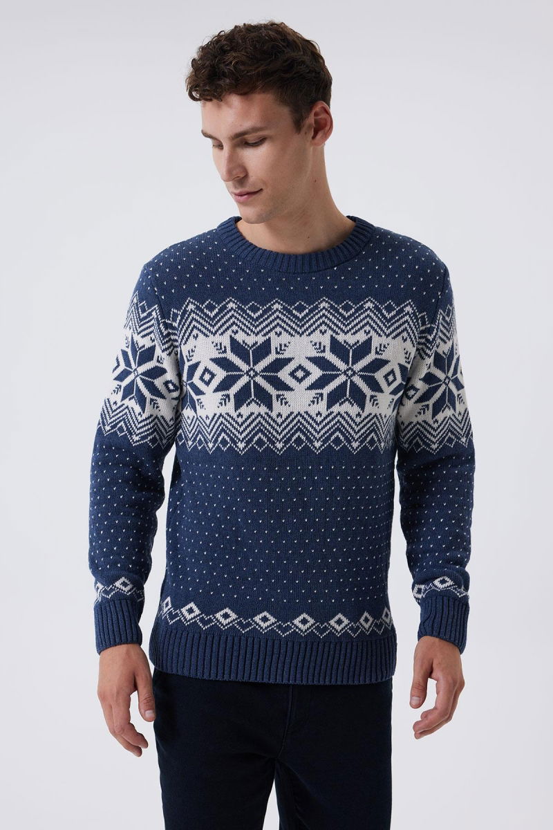 Lee Cooper Erkek Snowy Kazak 241036 Indigo - 1