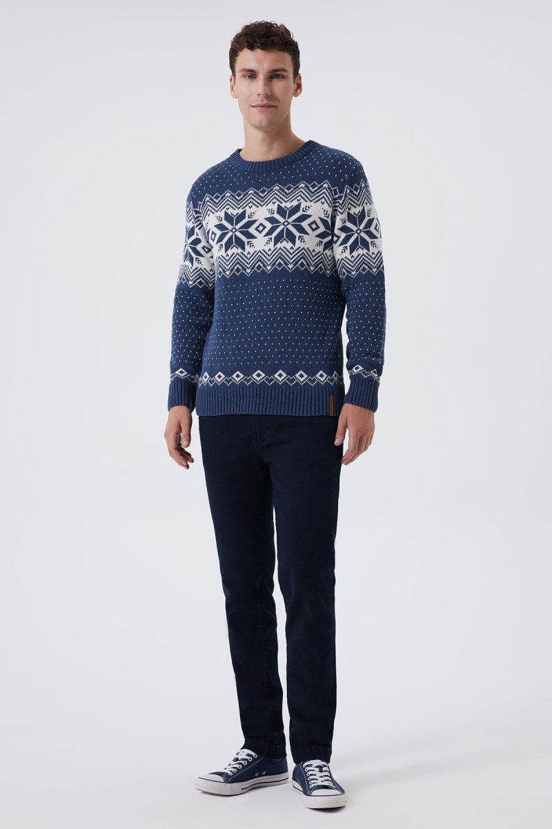 Lee Cooper Erkek Snowy Kazak 241036 Indigo - 2