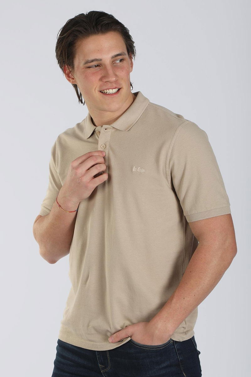 Lee Cooper Erkek Twıns 1 Pike Polo Yaka T-Shırt 242025 K. Bej - 5
