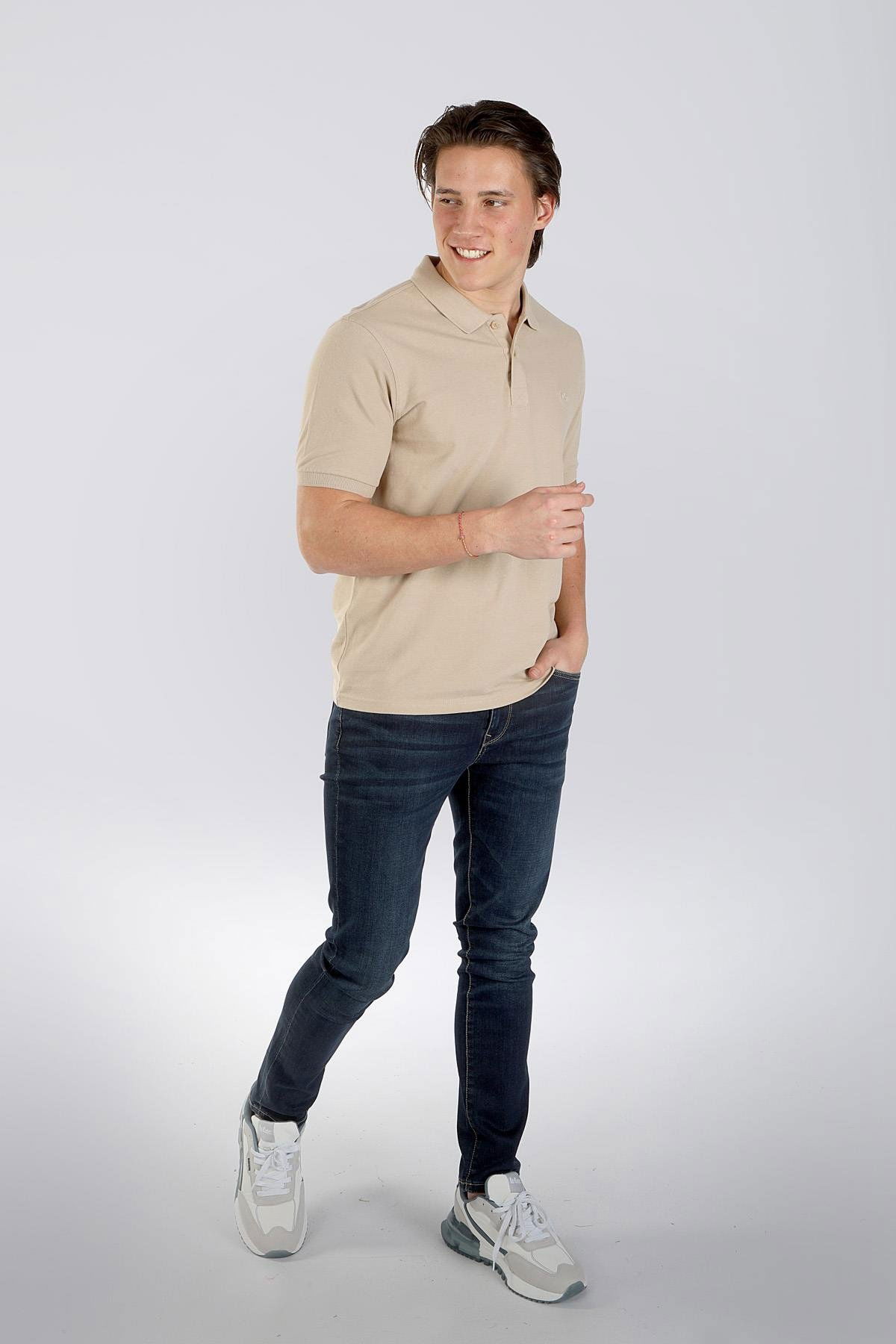 Lee Cooper Erkek Twıns 1 Pike Polo Yaka T-Shırt 242025 K. Bej - 7