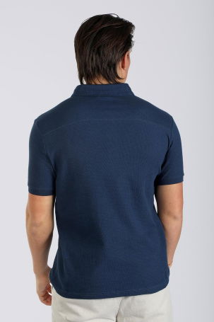 Lee Cooper Erkek Tylen Polo Yaka T-Shirt 242026 Açık Lacivert - 4