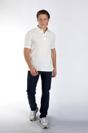 Lee Cooper Erkek Tylen Polo Yaka T-Shirt 242026 Ekru - 3