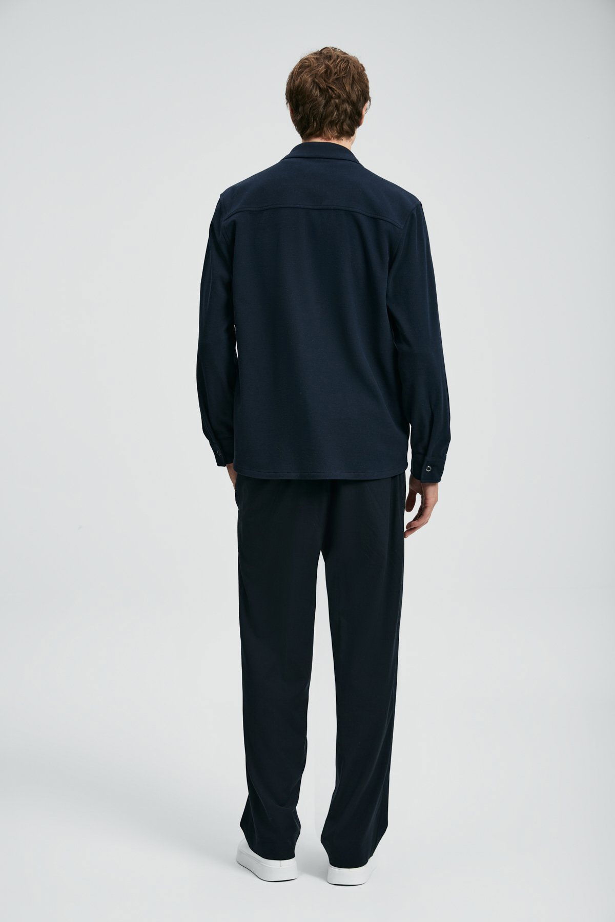 Lufian Erkek Ador Regular Fit Basic Gömlek 112010670 Lacivert - 4