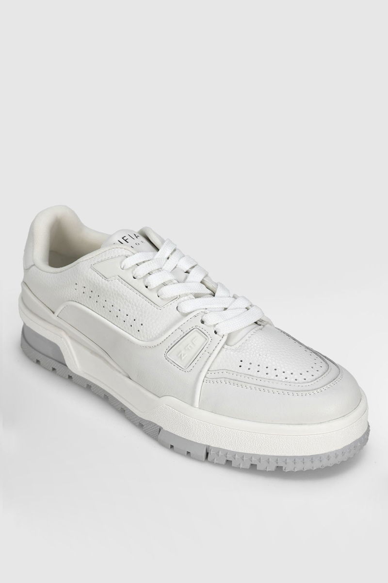 Lufian Erkek Albert Deri Sneaker Ayakkabı 112230250 Beyaz - 2