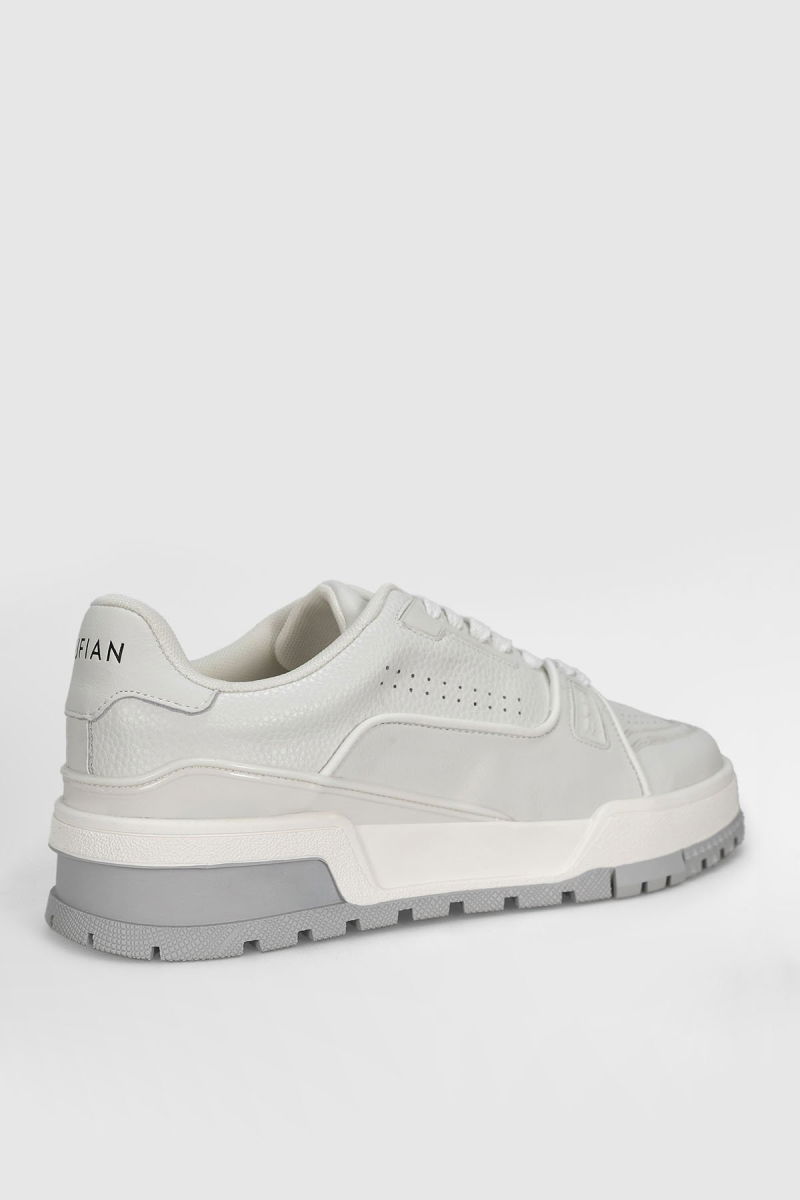 Lufian Erkek Albert Deri Sneaker Ayakkabı 112230250 Beyaz - 3