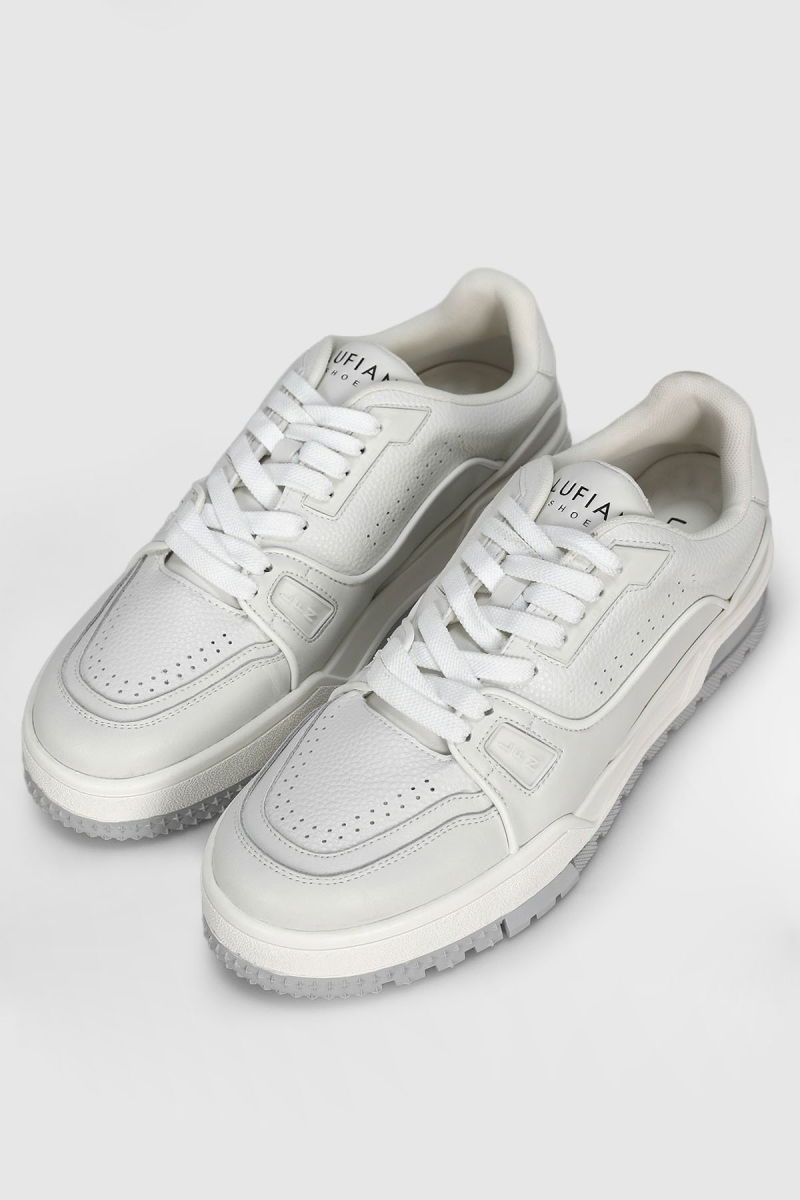 Lufian Erkek Albert Deri Sneaker Ayakkabı 112230250 Beyaz - 4