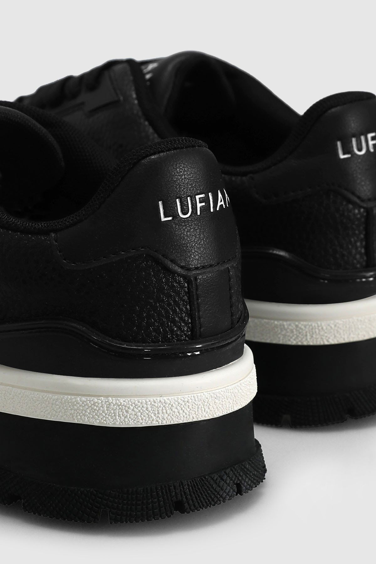 Lufian Erkek Albert Deri Sneaker Ayakkabı 112230250 Siyah - 3