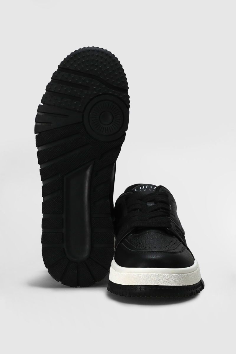 Lufian Erkek Albert Deri Sneaker Ayakkabı 112230250 Siyah - 5