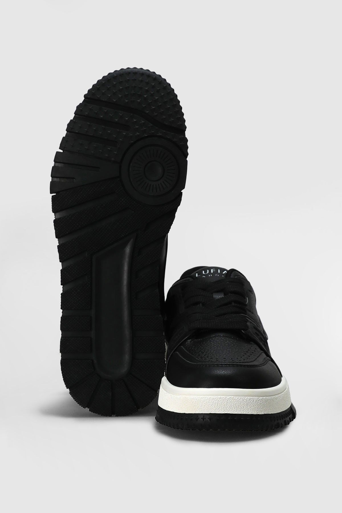 Lufian Erkek Albert Deri Sneaker Ayakkabı 112230250 Siyah - 5