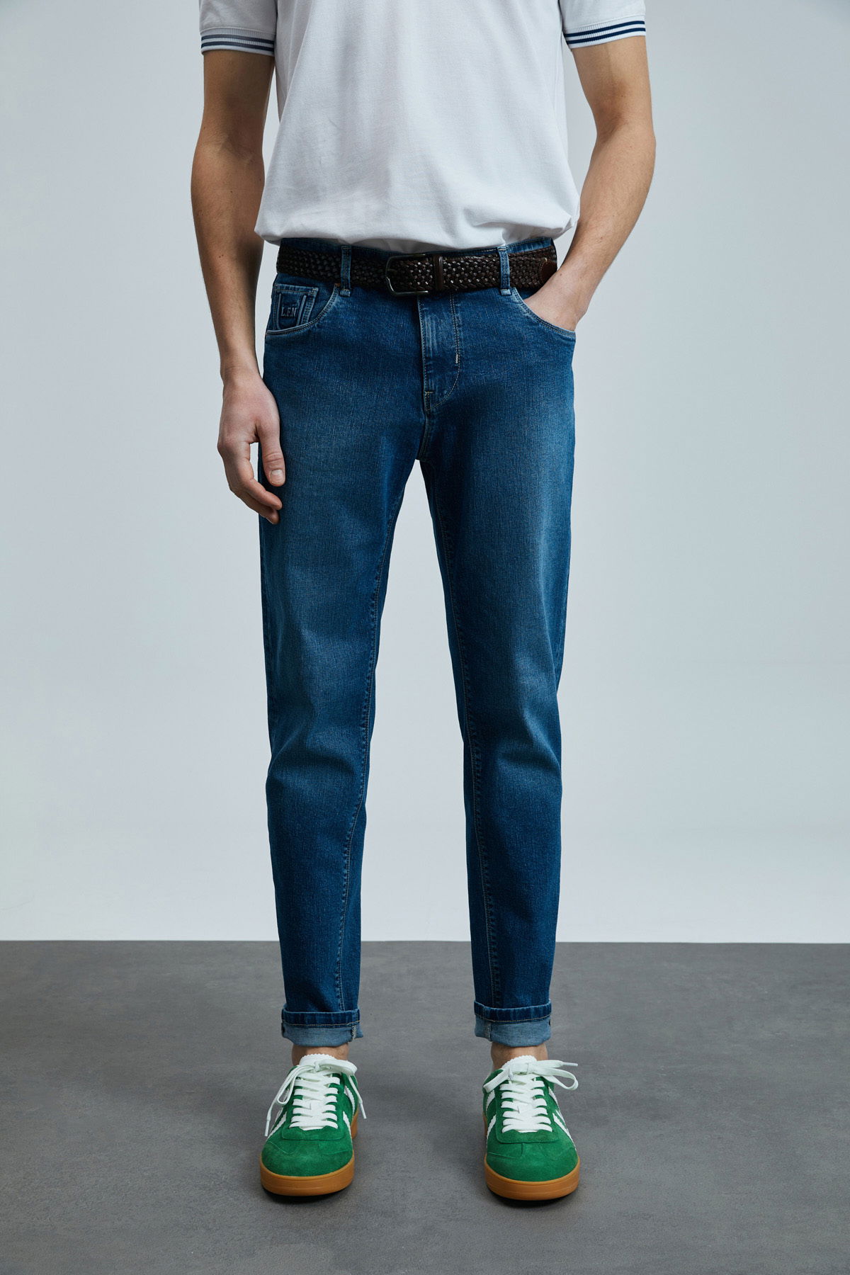Lufian Erkek Anatol Smart Slim Fit Jean Pantolon 111200197 Mavi - 2