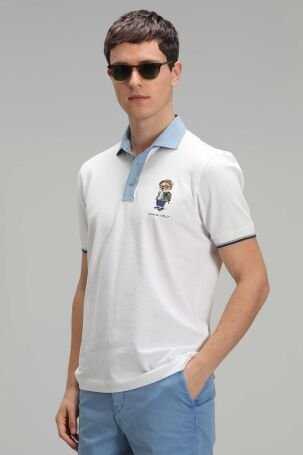 Lufian Erkek Anderson Spor Polo Yaka T-Shirt 111040143 Beyaz - 1