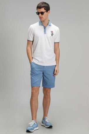 Lufian Erkek Anderson Spor Polo Yaka T-Shirt 111040143 Beyaz - 6