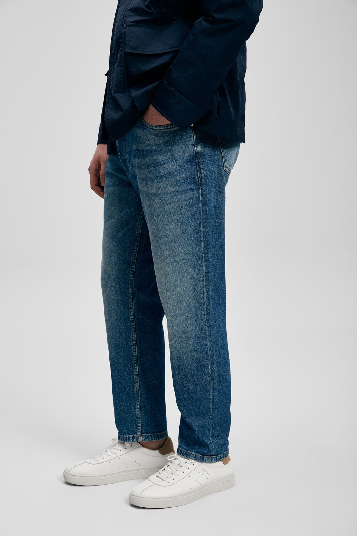 Lufian Erkek Andre Smart Slim Fit Jean Pantolon 111200238 Mavi - 3